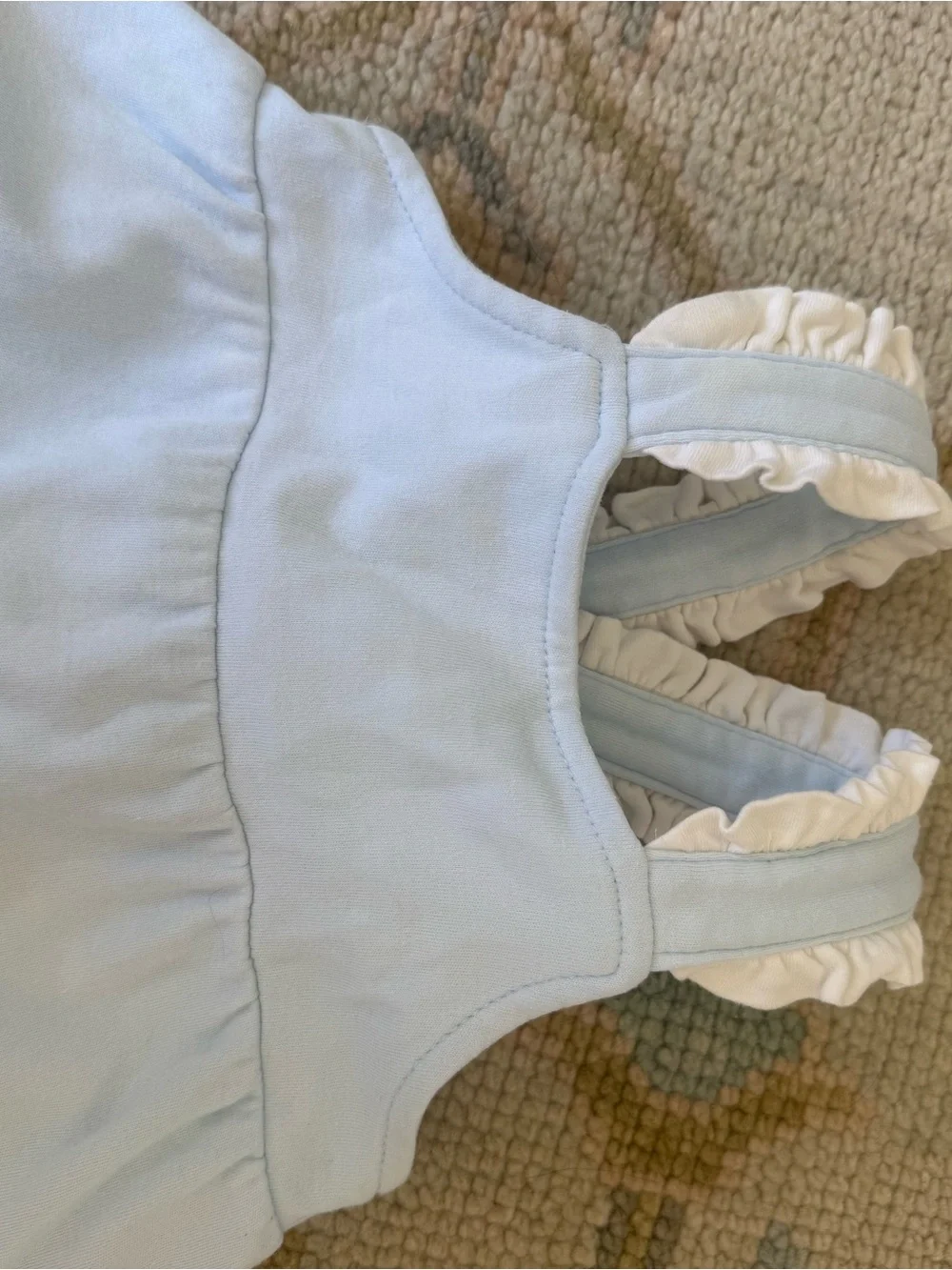 Classic Whimsy Light Blue Ruffle Tiered 2T Dress